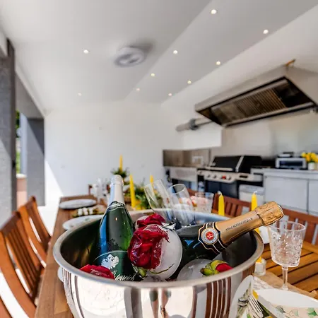 Apartment With Heated Pool, Jacuzzi, Near - By Traveler Tourist Agency Krk - Id 2682 *