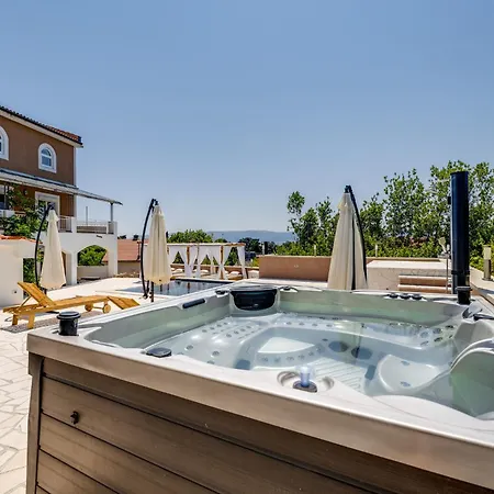 With Heated Pool, Jacuzzi, Near - By Traveler Tourist Agency Krk - Id 2682